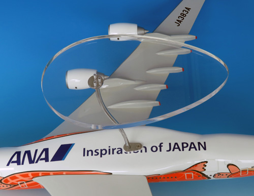 1:100 A380 JA383A サンセットオレンジ エアバスレプリカ(ギアなし