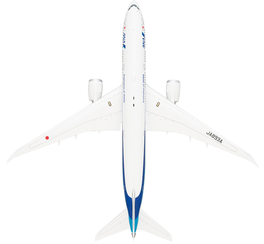 NH20131 1:200 BOEING 787-9 JA893A 完成品（WiFiレドーム・ギアつき