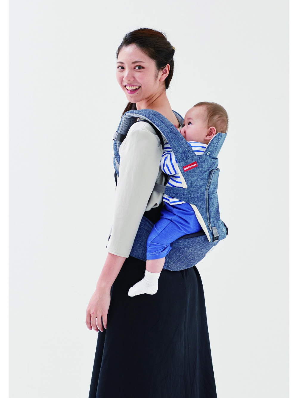 ミキハウス × ポグネーベビーキャリア | 抱っこ紐(品番：51635