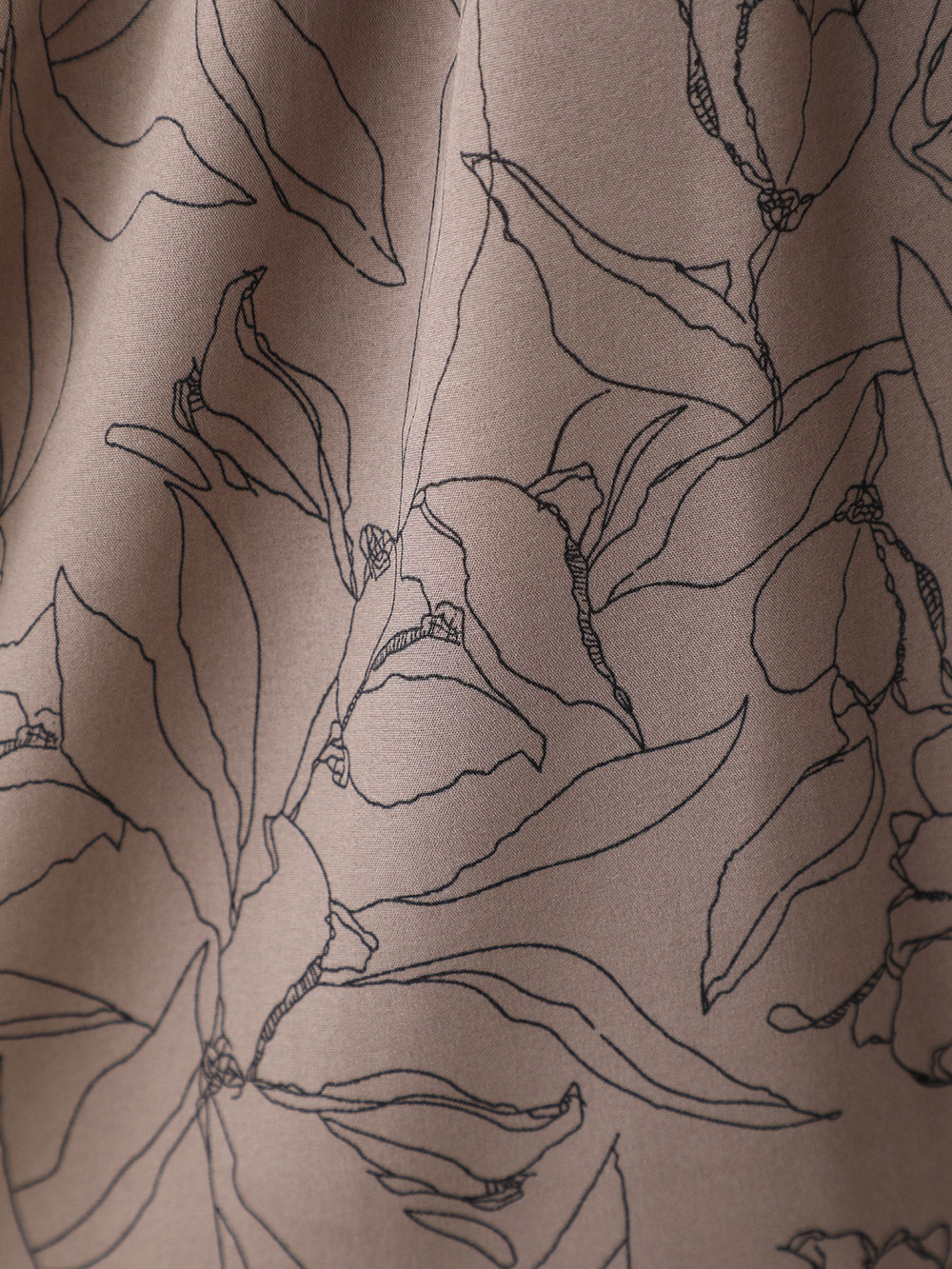 ウエストシャーリングVネックプリント ワンピースマタニティ・授乳服