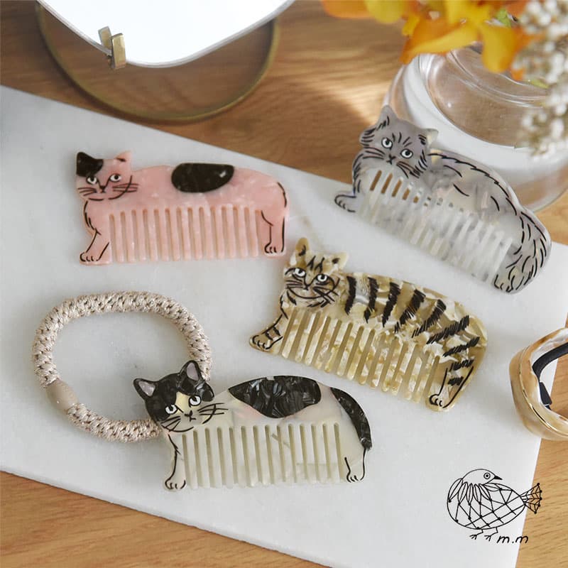 松尾ミユキ 猫モチーフ コーム／Matsuo Miyuki ｜ アンジェ web shop