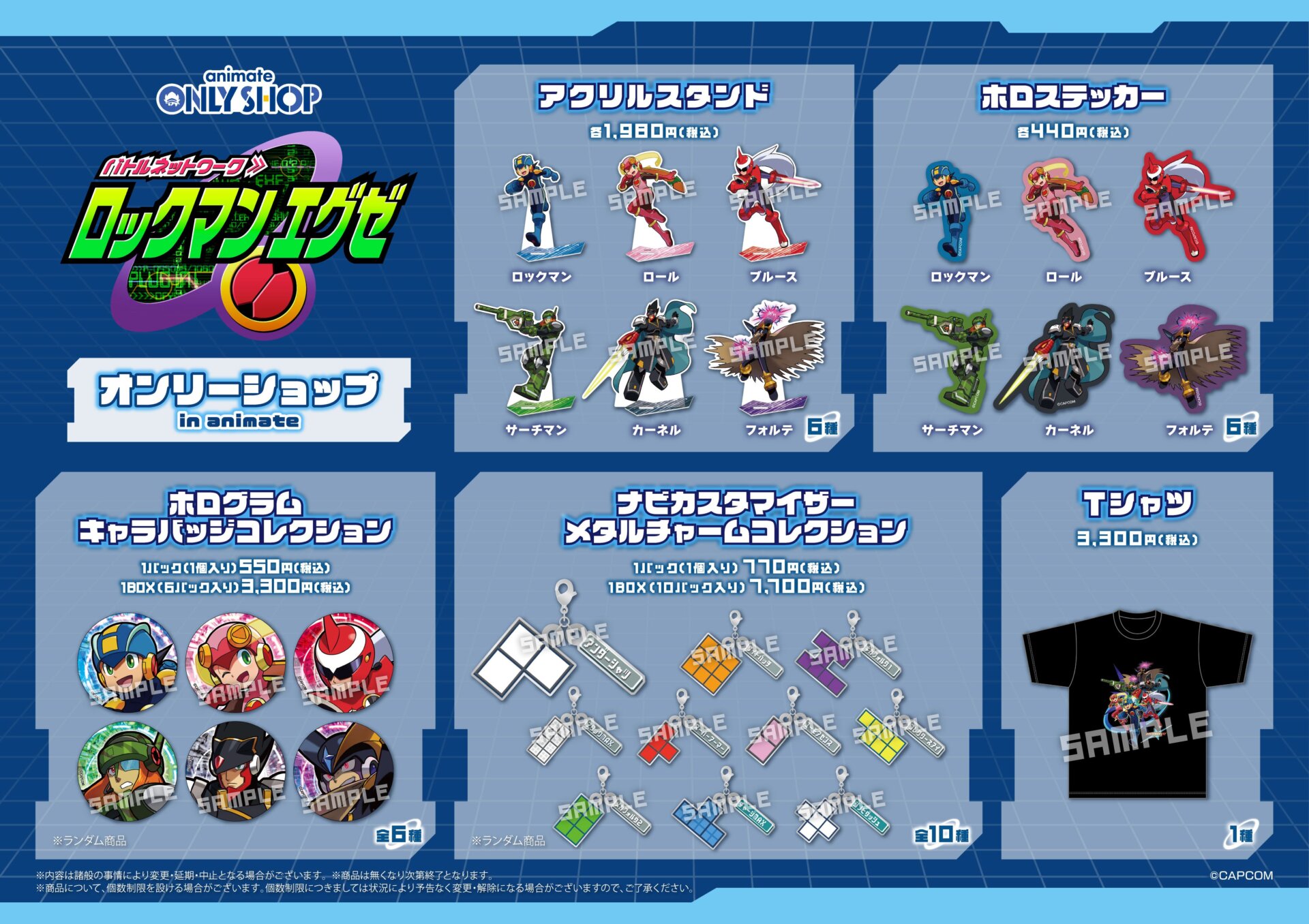 ロックマンエグゼ オンリーショップ in animate | Only Shop | animate