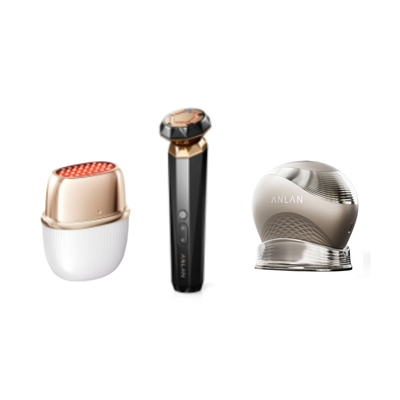 ANLAN RF温冷美顔器PRO 18K金メッキ 2MHz高周波 rf リフトアップ 美人