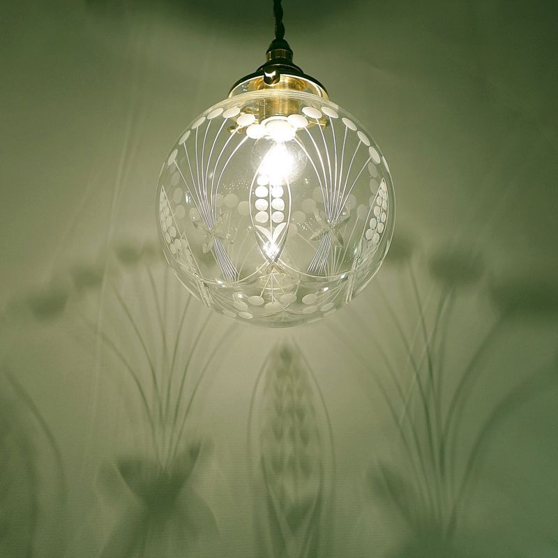 フーセン花切子ペンダントライト 138藤本幸治 アトリエ Ansan