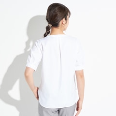 アウトレット】バンブーレーヨンバンドカラーシャツ ピンタック【AOKI