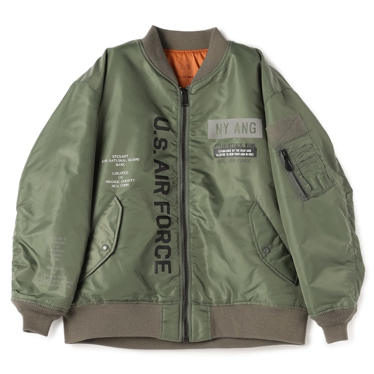 SizeMAX】AVIREX リフレクトステンシルMA-1ジャケット【AOKI公式通販】