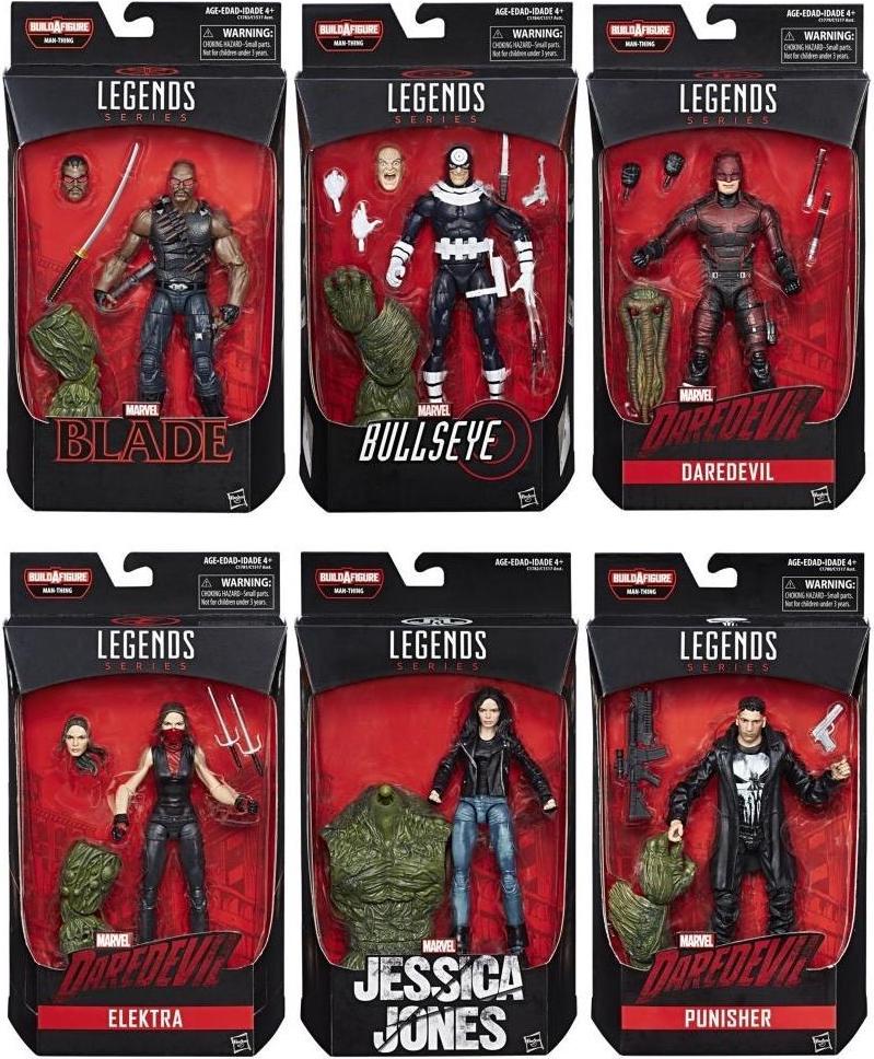 Marvel Legends Bullseye Man Thing Build A Figure