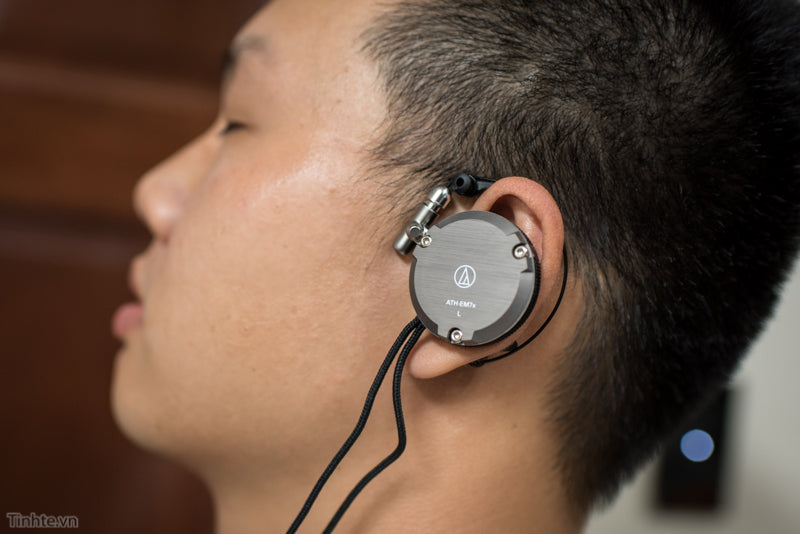 Audio-Technica ATH-EM7x Aluminum Ear Fit Headphone Grey Metallic