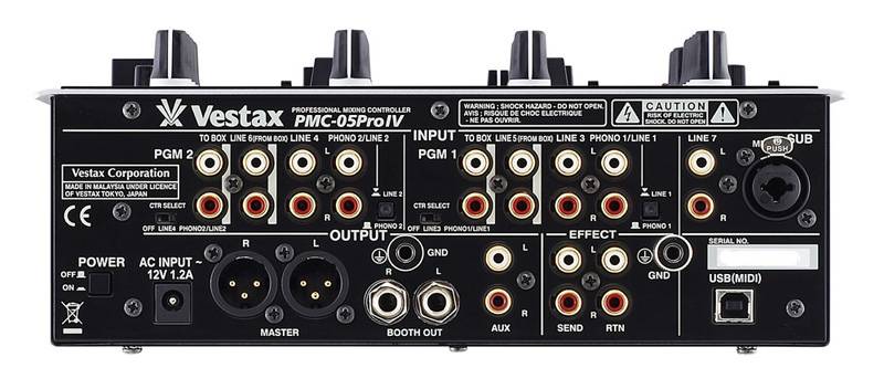 Vestax PMC-05PRO4 BLK DJ Mixer with Black Casing - Canada's