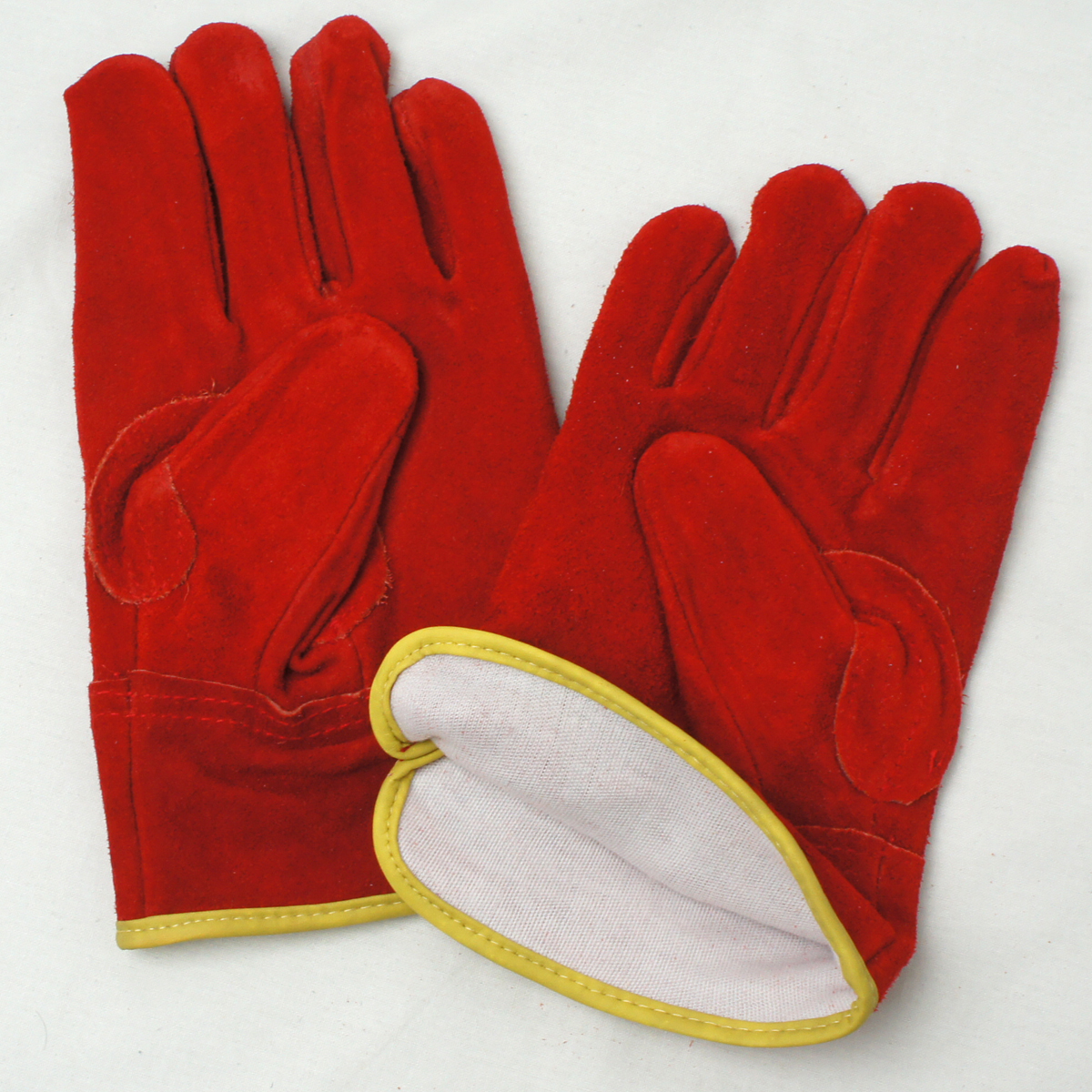 オイルカワテ外縫い 朱雀 内綿 AG4815 | ACE 作業用革手袋・作業用手袋