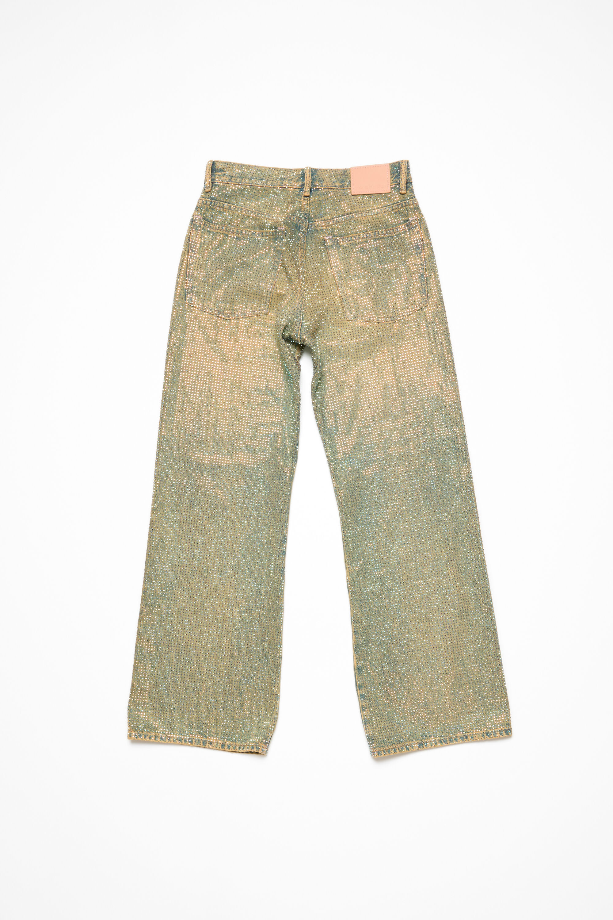 Acne Studios - Loose fit crystal studs jeans - 2021F - Mid Blue