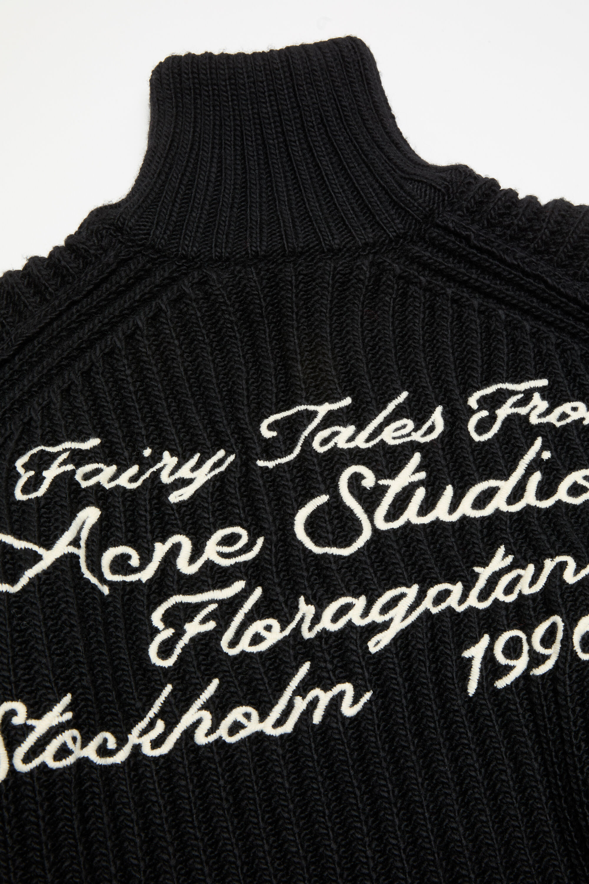 Acne Studios - Wool zip cardigan - Black