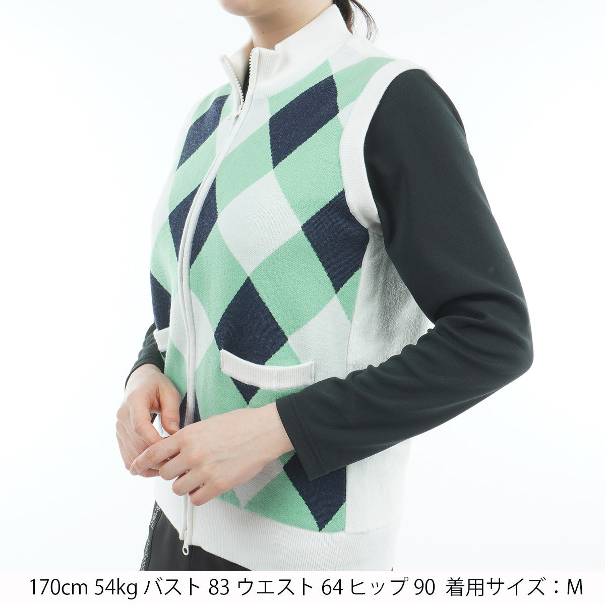 アーガイル バックボアジップベスト ADLA576 – ADMIRAL