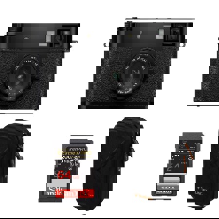 Fujifilm X half Digital Camera, Black, Free Accessories Bundle