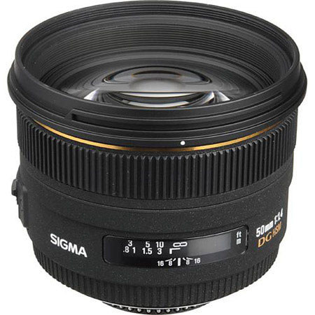 Sigma 50mm f/1.4 EX DG HSM Lens for Nikon F - USA Warranty, 310306