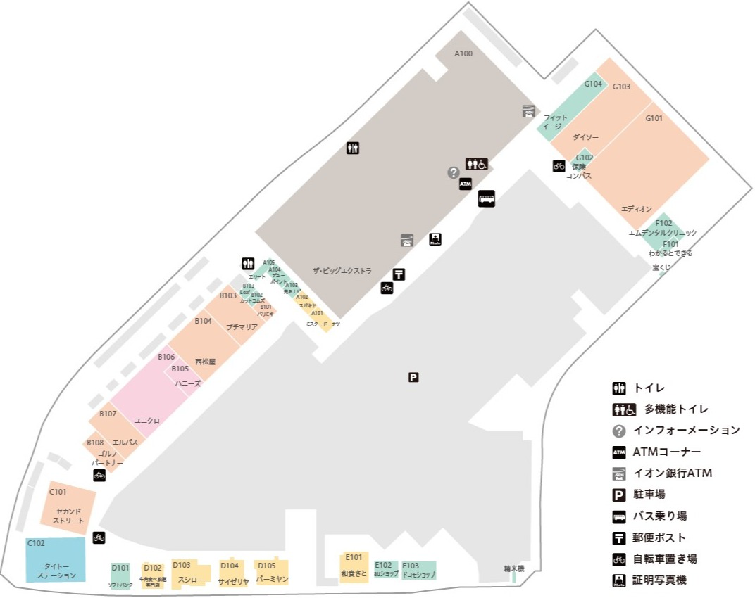 フロアガイド｜イオンタウン弥富