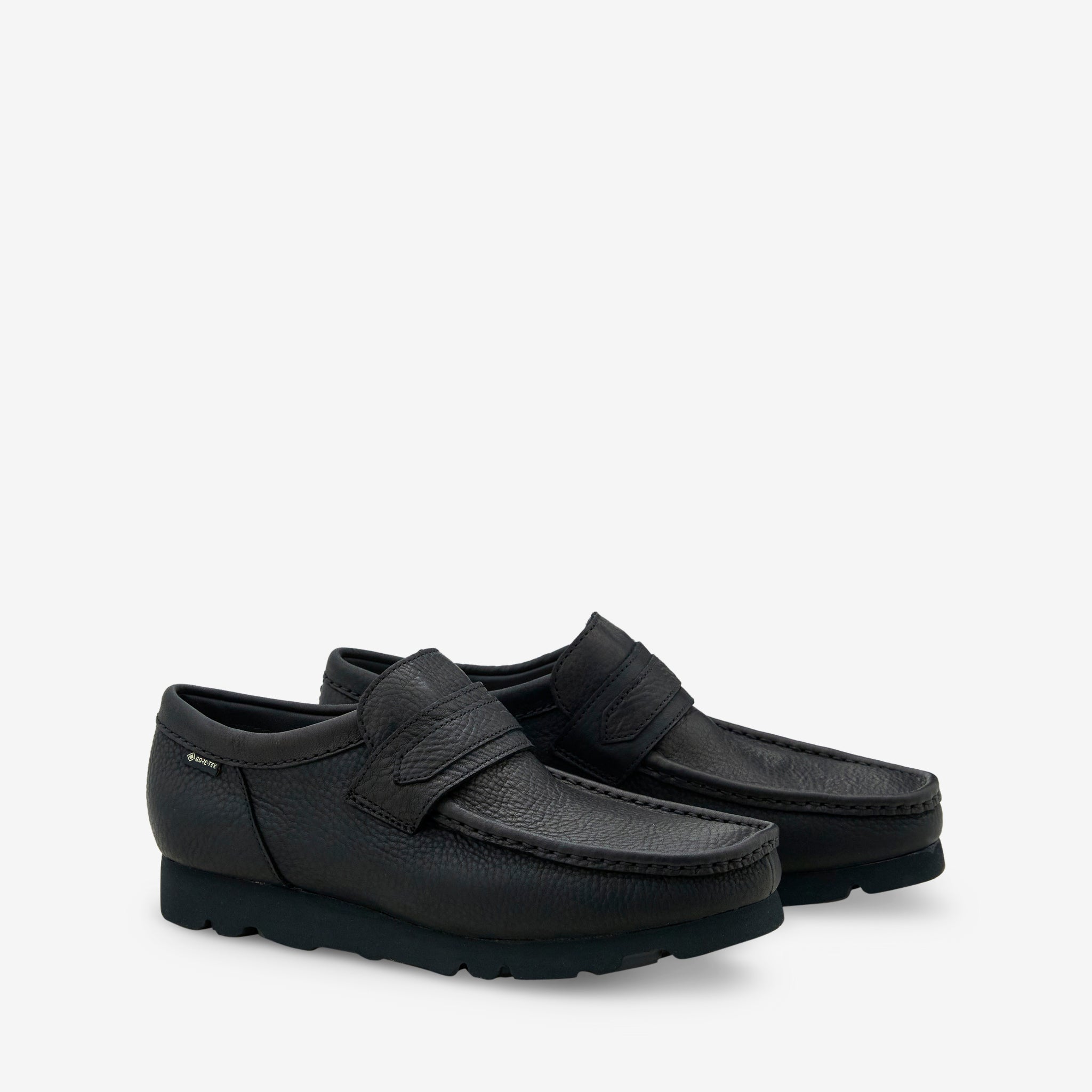 Wallabee Loafer GTX Black Leather – Above The Clouds