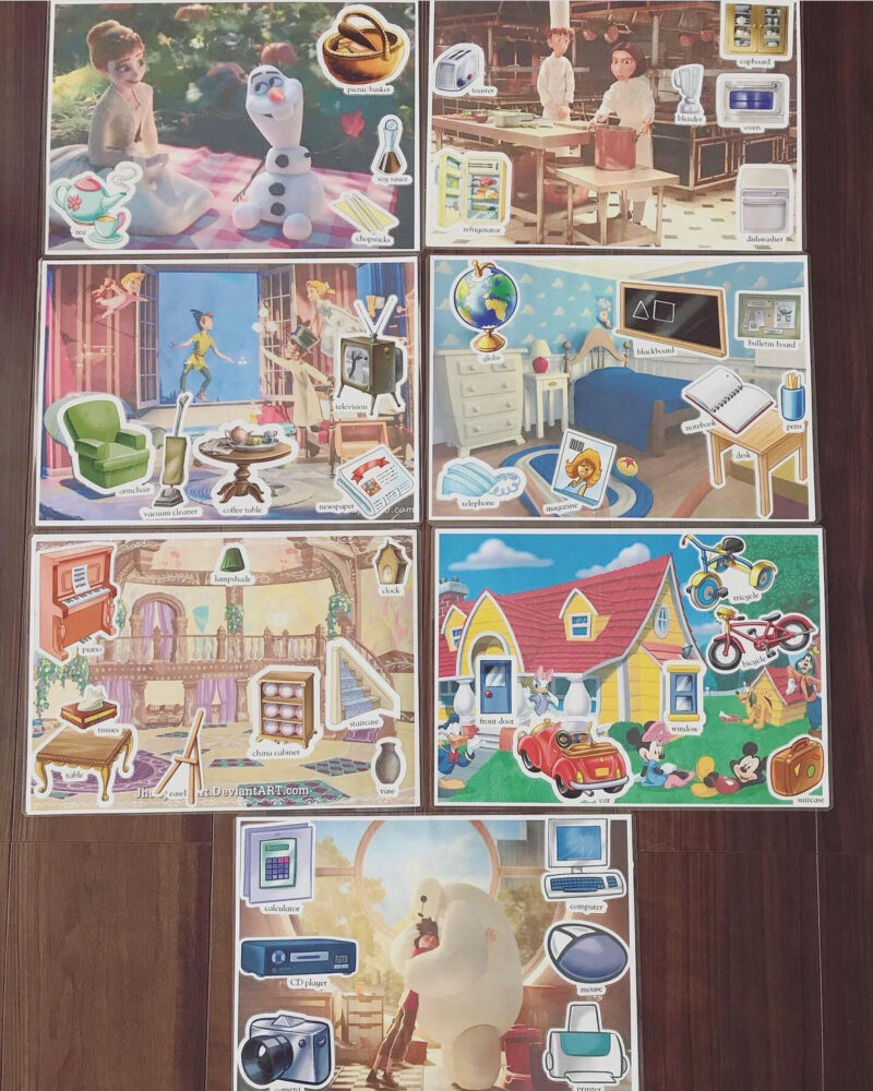 My big book of words sticker bookはこの内職がおすすめ！