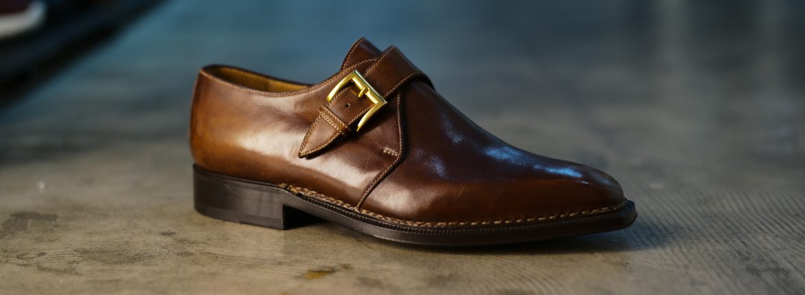 ENZO BONAFE (エンツォボナフェ) 【ART.3721】Single Monk Strap Shoes