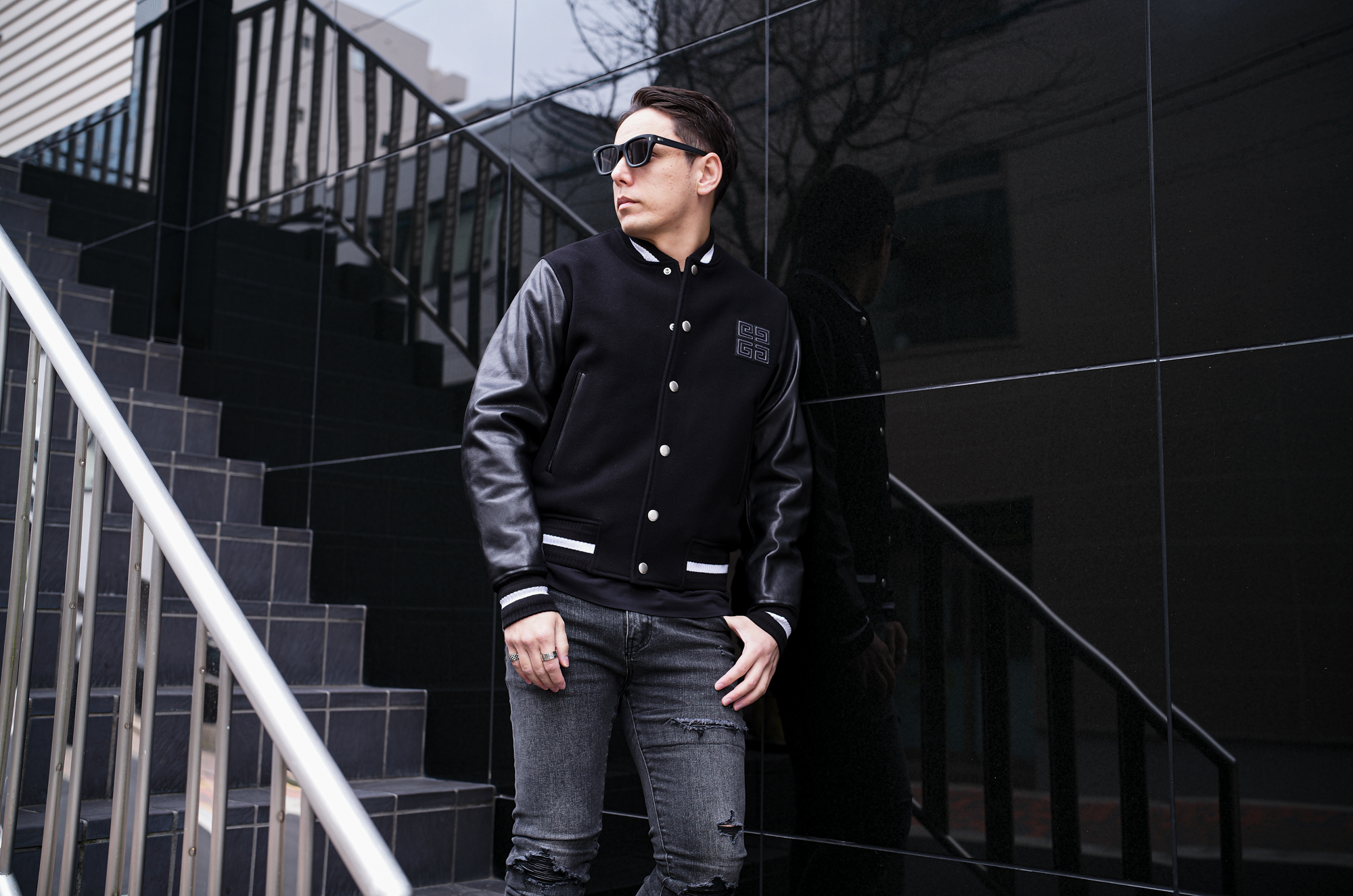 GIVENCHY（ジバンシー）4G MIX MATERIAL VARSITY (4G ミックス