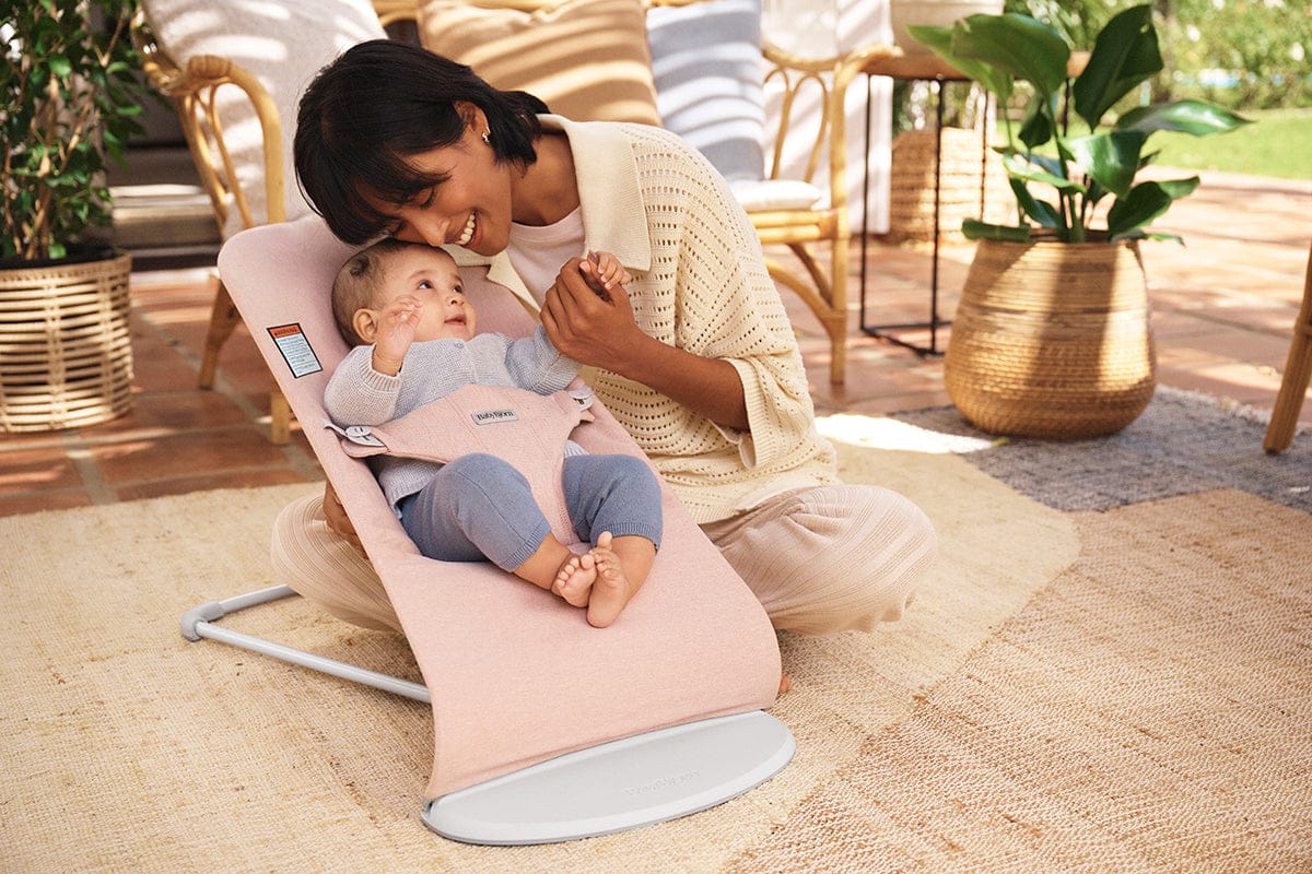 BabyBjorn Bouncer Bliss, Light Gray Frame Woven Melange, Light