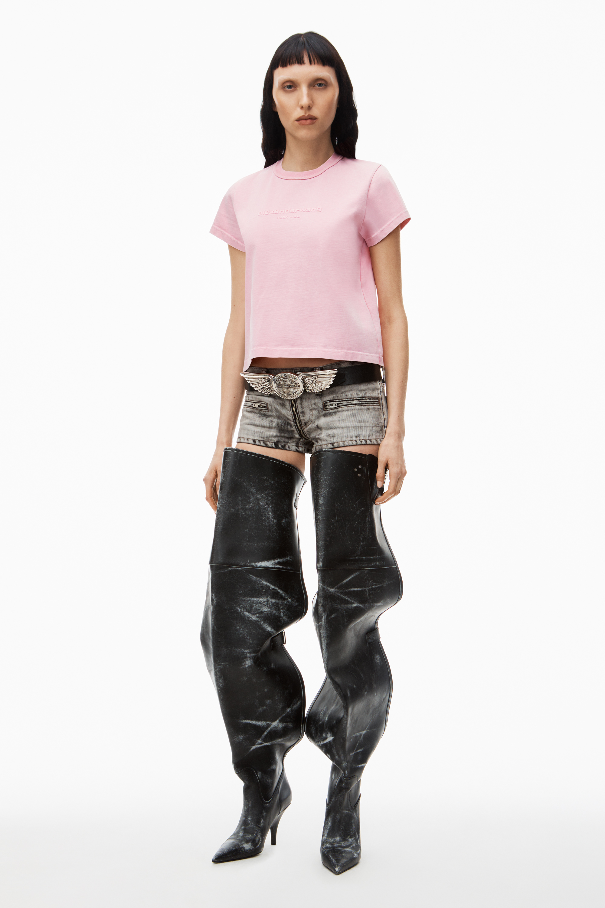 alexanderwang アレキサンダーワング アシッドウォッシュ ロゴエンボス