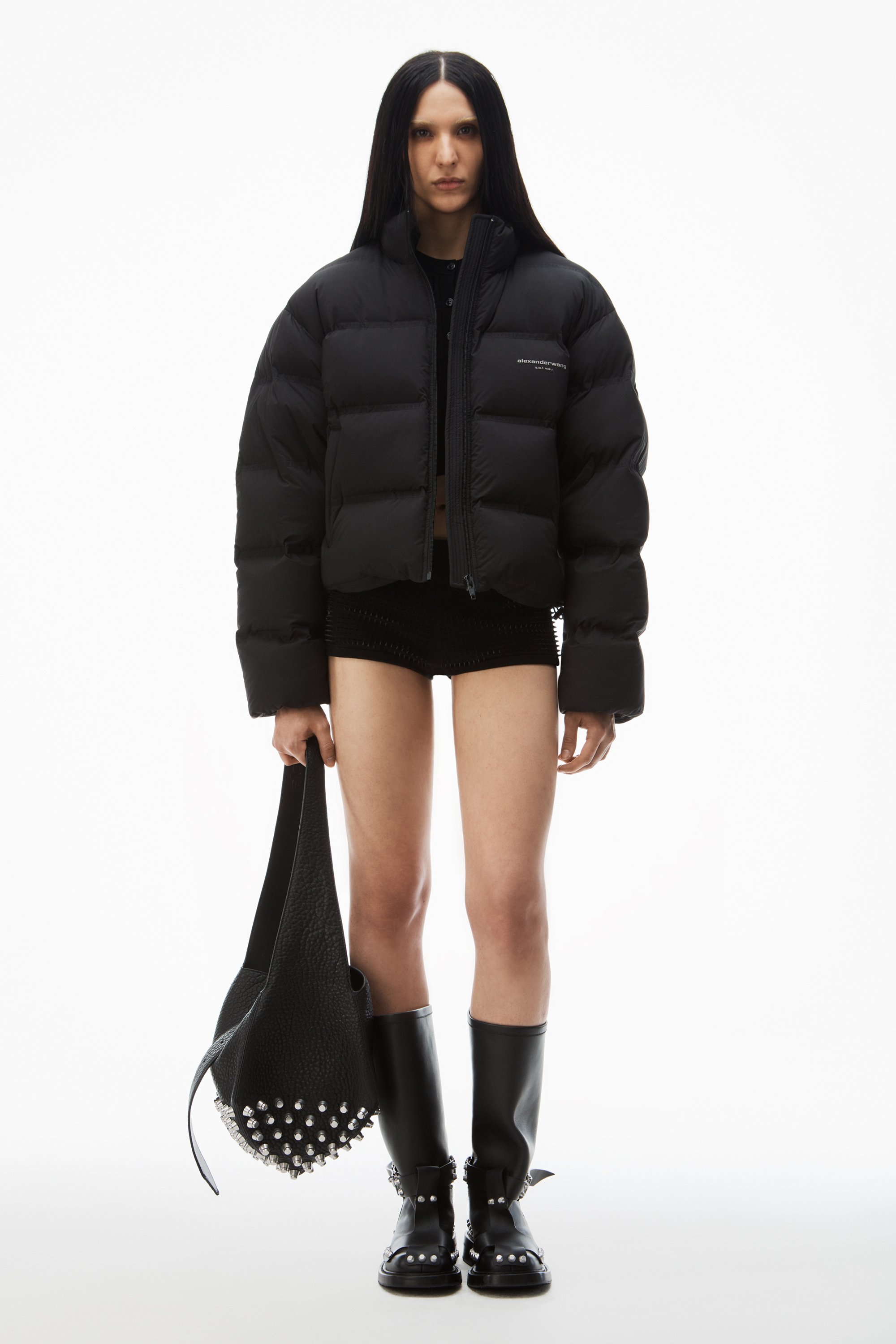 alexanderwang アレキサンダーワング ブラック リフレクティブロゴ