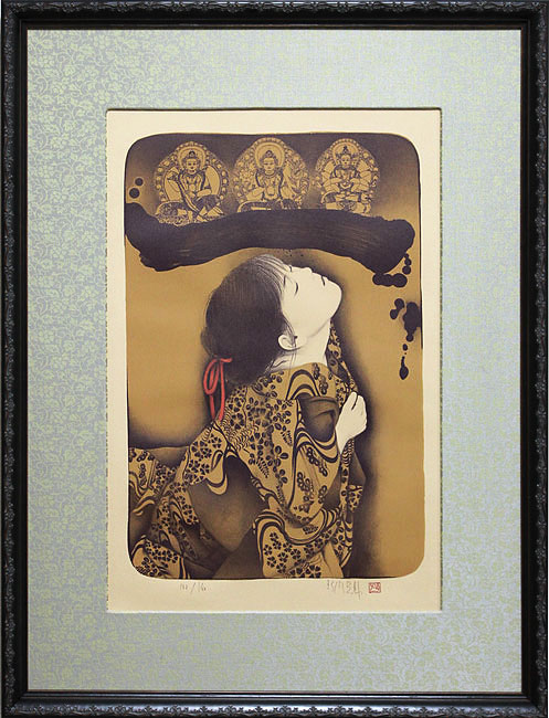 智内兄助 版画 少女「蔵」より｜アートアレックスギャラリー