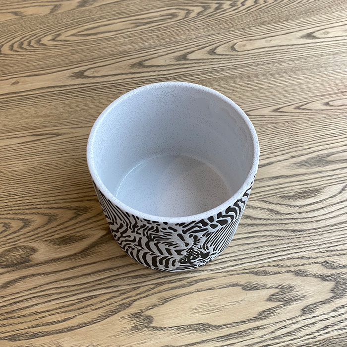 Zibra セラミック鉢カバー Mサイズ 5号 - 姫路市 雑貨店 PORTUS