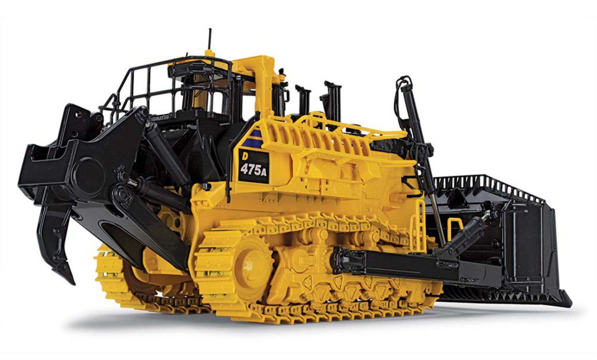 1/50 Komatsu D475A-8 Dozer with Ripper - First Gear | AgFarmToys.com