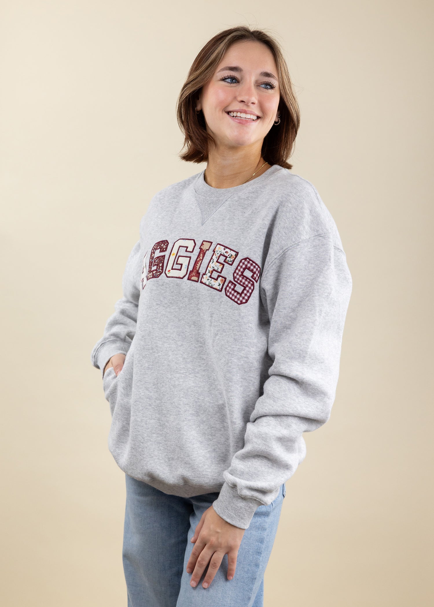 Aggies Collegiate Outfitters Patchwork Aggies Sweatshirt
