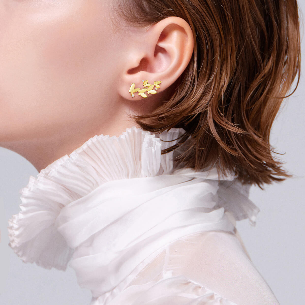 パピヨンブリリアンアンサンブル ピアス | AHKAH / アーカー | 【公式