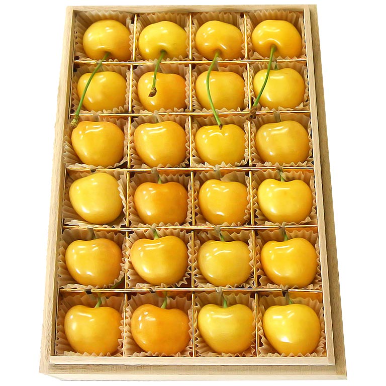 さくらんぼ 月山錦 約180g 約24粒入り 山形県産 2Lサイズ 桐箱入り