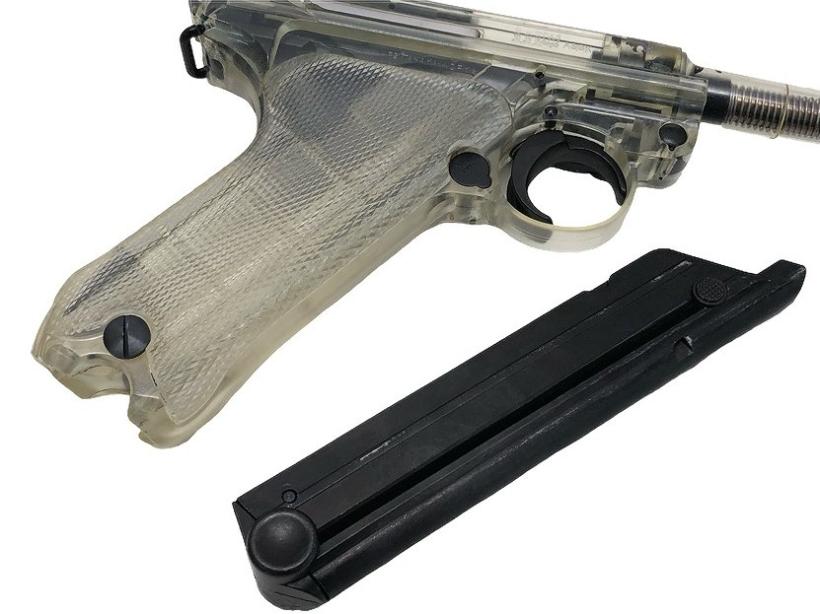 タナカ] ルガーP08 4インチ シースルーモデル/スケルトン ガスブロー