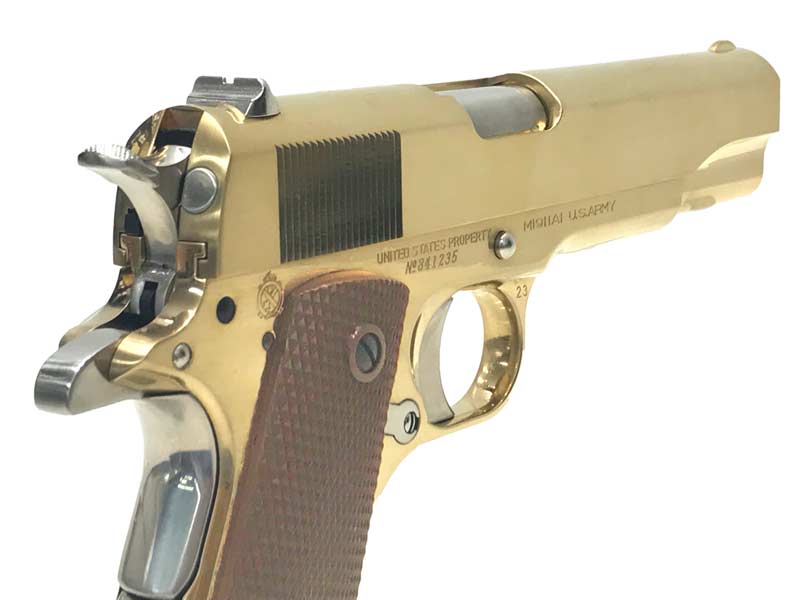 HOBBY FIX] コルトガバメント M1911A1 全金属モデルガン 木箱付き