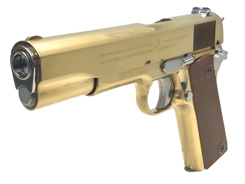 HOBBY FIX] コルトガバメント M1911A1 全金属モデルガン 木箱付き