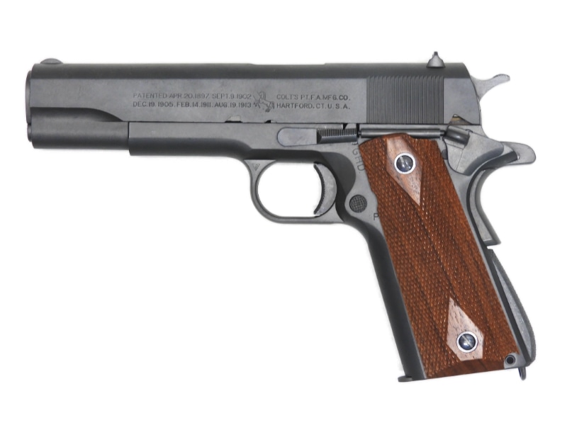 MGC] M1911A1 ガバメント HW 発火モデルガン 木製グリップカスタム