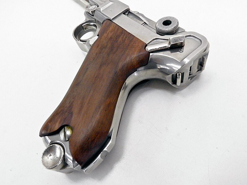MGC] ルガーP08 4インチ シルバーABS ブローバックモデルガン 木製