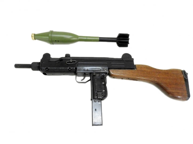 マルシン] ウージー/UZI SMG モデルガン 木製ストック ライフル