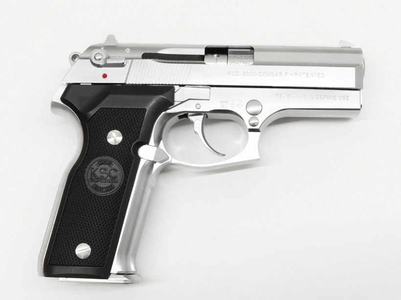KSC] ベレッタ M8000 クーガーF INOX ステンレスシルバー ガスブロー