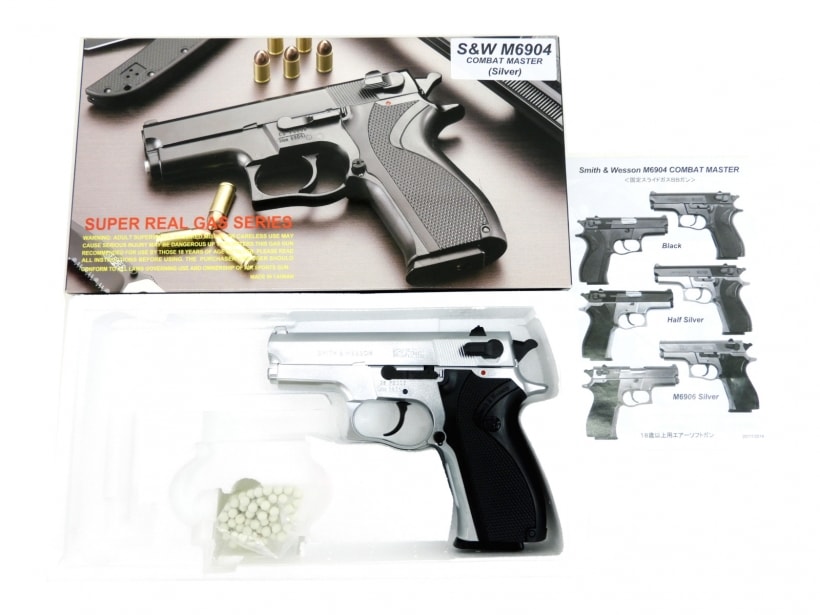 BWC] S&W M6904 シルバー COMBAT MASTER 固定スライドガスガン (新品