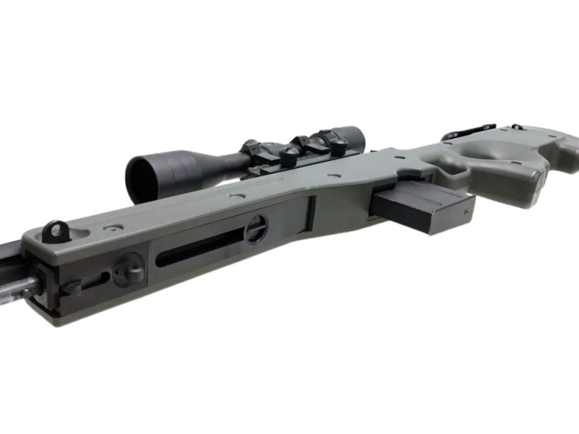 東京マルイ] L96 AWS ODストック エアコッキングライフル フルーテッド