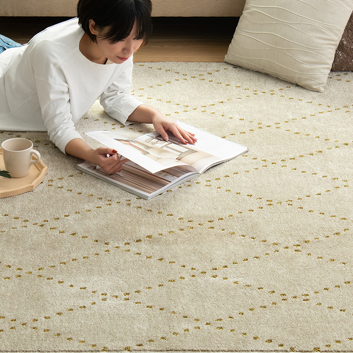 185×240/長方形] 日本製短毛シャギーラグ PONT(ポント) | 家具