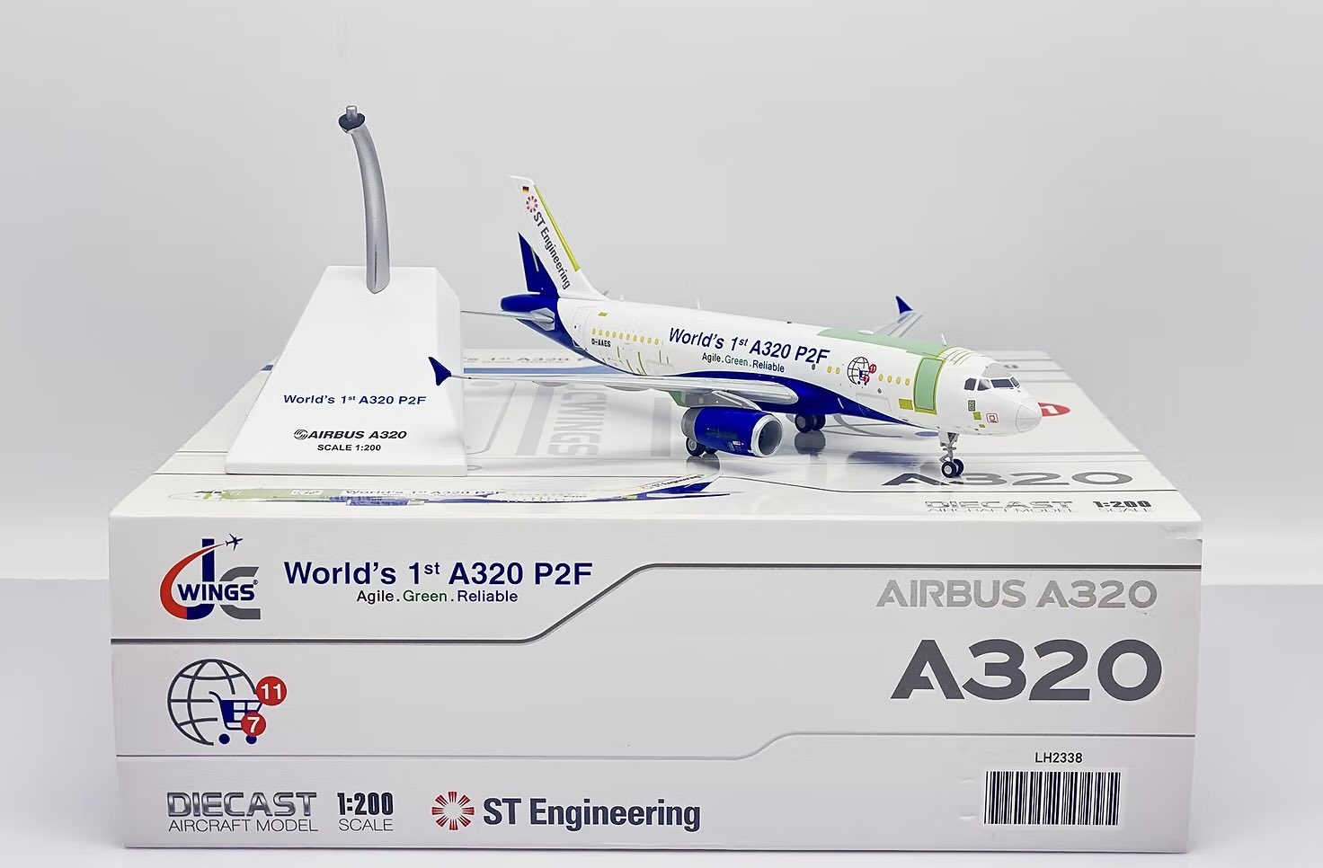 LH2338 Airbus A320(P2F) “World's 1st A320” D-AAES – Airplane Model SG