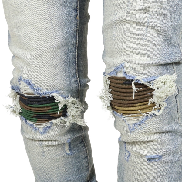 X204 STRETCH DENIM BLACK BLUE デニム スキニーパンツ|mnml