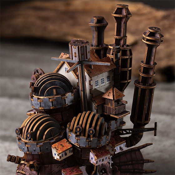 Studio Ghibli Wooden Art ki-gu-mi Craft kit Howl's Moving Castle