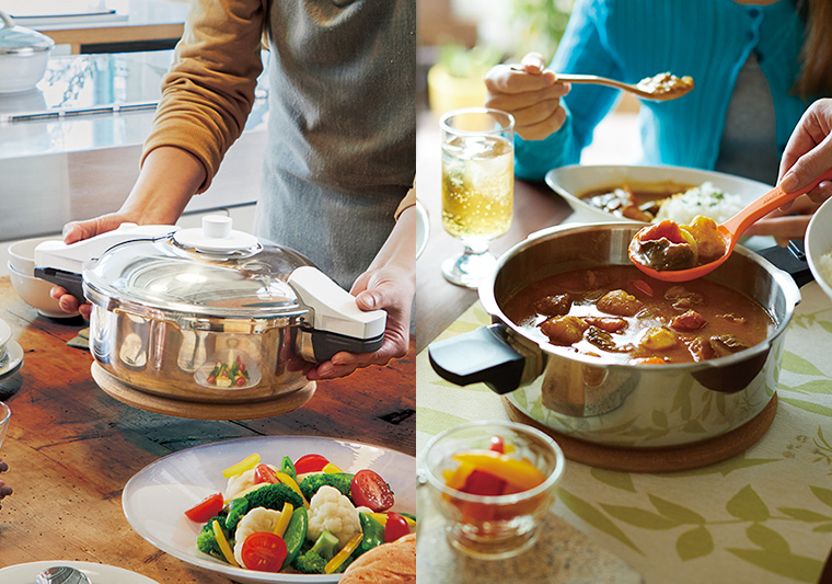 ゼロ活力なべ パスカル｜アサヒ軽金属工業【公式】｜圧力鍋(ゼロ活力