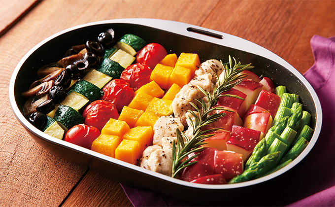 スペースパン ワイドで作る「簡単なんでもグリル」レシピ｜アサヒ