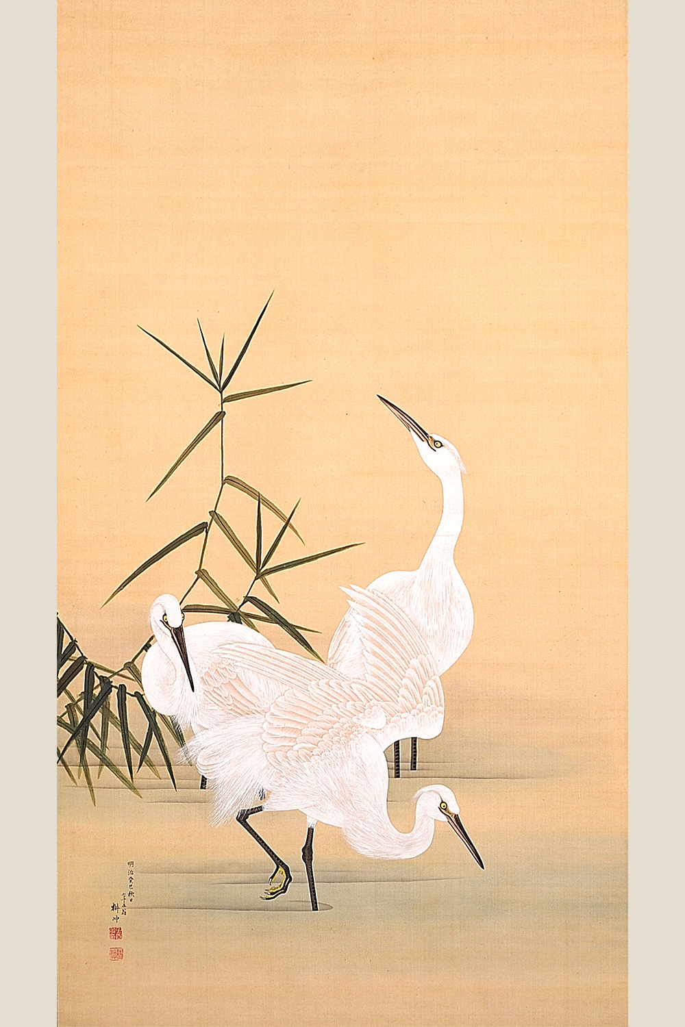 作品紹介 | 上田耕冲 白鷺図