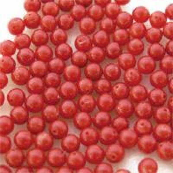 赤サンゴ 丸玉(貫通) 4-4.5mm - アサオ工芸オンライショップ